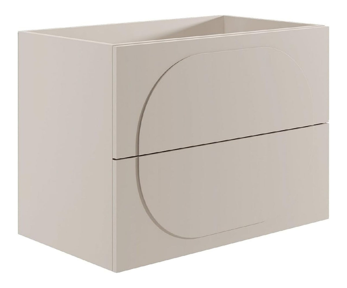 Meubles suspendus avec tiroirs avec rangement ferme beige 80 x 46 x 60 centim