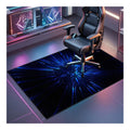 Tapis de chaise multi-surfaces avec rangement ferme sur roulettes naturel