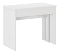 Tables consoles finition bois blanc 50 x 90 x 75 centim