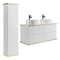 Ensembles de meubles avec tiroirs avec rangement ferme blanc