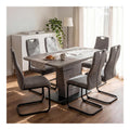 Chaise confortable structure metal gris 45x44x95 cm