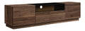 Banc TV avec tiroirs avec rangement ferme noir 180 x 40 x 45 centim