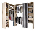 Armoire de rangement avec tiroirs finition bois chene