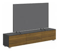 Banc TV avec rangement ferme noyer