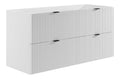 Meubles suspendus avec tiroirs avec rangement ferme blanc 120 x 60 x 47 cm