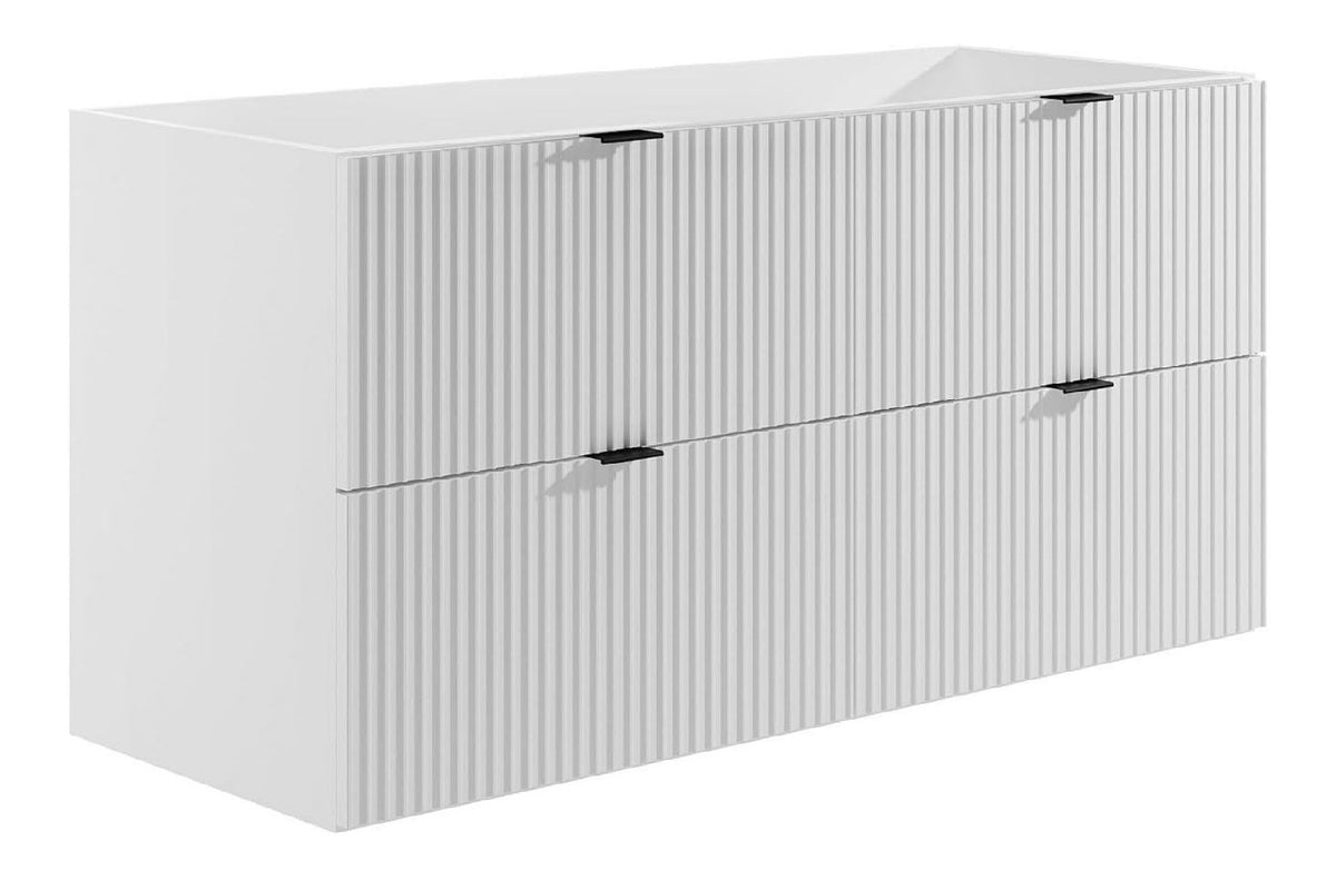Meubles suspendus avec tiroirs avec rangement ferme blanc 120 x 60 x 47 cm