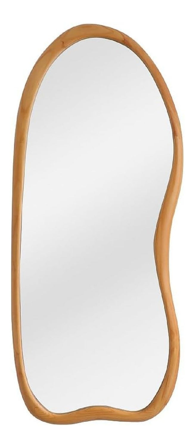 Miroirs muraux avec rangement ferme finition bois naturel 68 x 2,5 x 178 centim