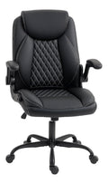 Chaise confortable sur roulettes noir 67 x 65 x 110 centim
