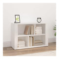 Commode de rangement finition bois blanc