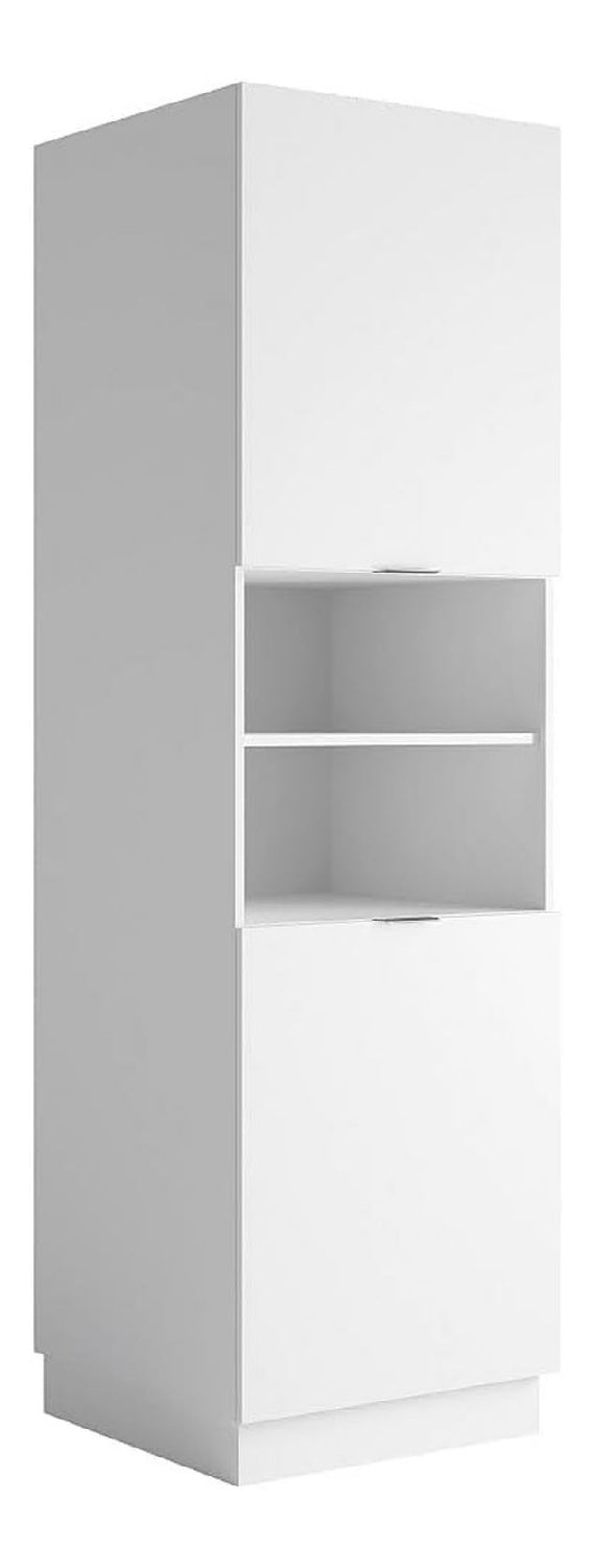 Rangements colonnes avec rangement ferme finition bois blanc