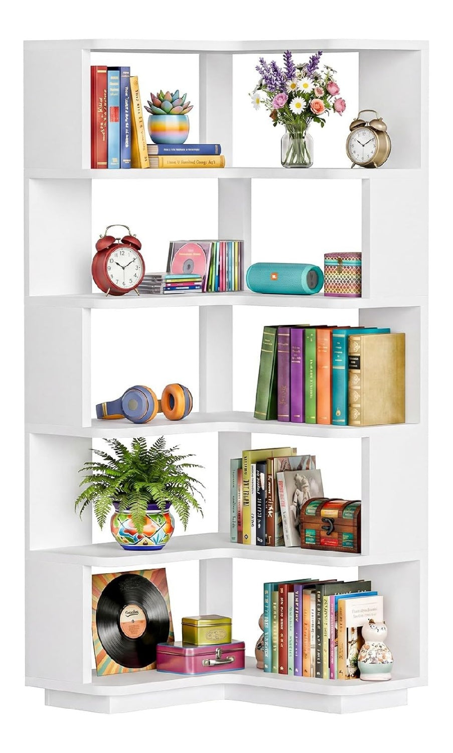 Bibliotheque finition bois blanc