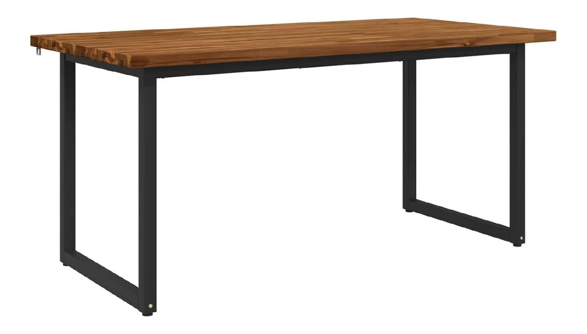 Tables avec rangement ferme finition bois noir 160 x 70 x 75 cm