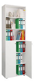 Armoire de rangement avec rangement ferme blanc 40 x 70 x 220 centim