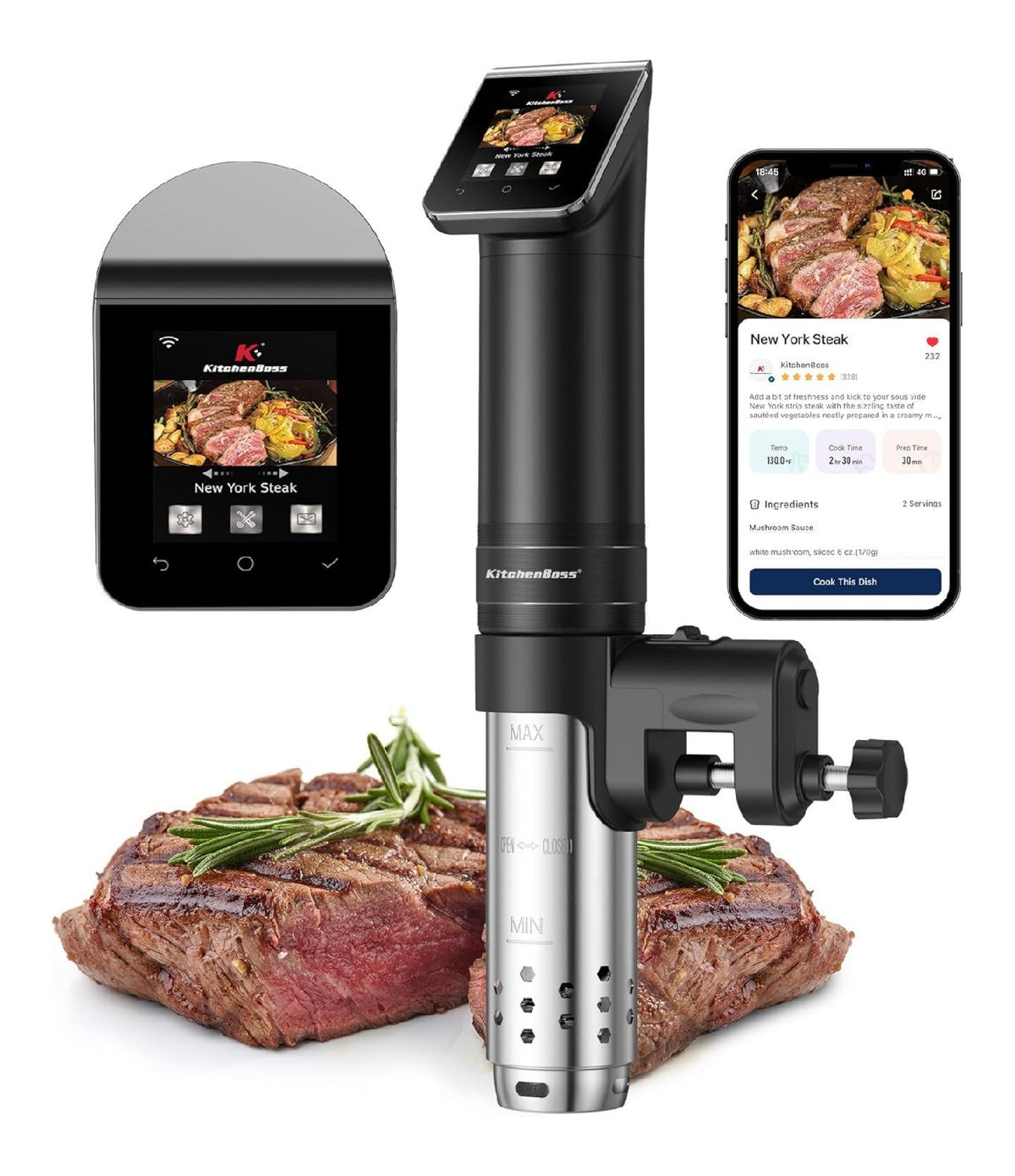 Bains-marie sous vide finition inox reglable inox 20 L