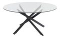 Tables avec rangement ferme structure metal noir 160 x 160 x 72,5 centim