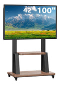 Supports sur pied reglable sur roulettes noir