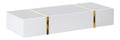 Tables consoles avec rangement ferme finition bois blanc