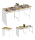 Tables consoles finition bois blanc