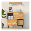 Buffets, credences et vaisseliers avec rangement ferme finition bois marron variante 530