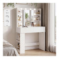 Coiffeuses reglable avec tiroirs blanc 40 x 88 x 137 centim