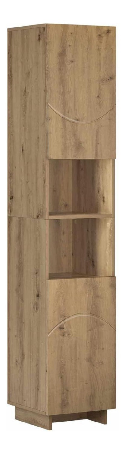 Meubles colonnes avec rangement ferme finition bois chene